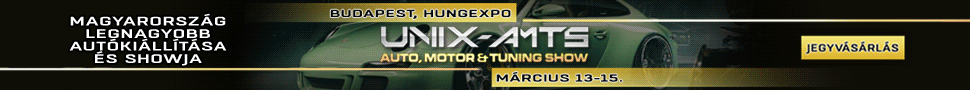 UNIX - AUTÓ, MOTOR ÉS TUNING SHOW 2026. március 13-15. Budapest, Hungexpo